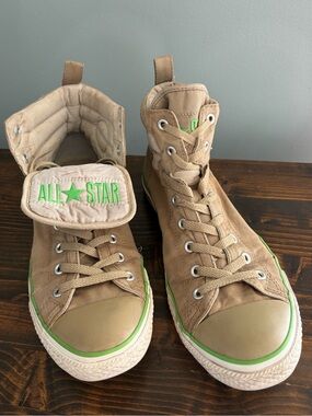 Converse Chuck Taylor All Star High-Top Sneakers Fold Down Tongue Size 12 Men’s
